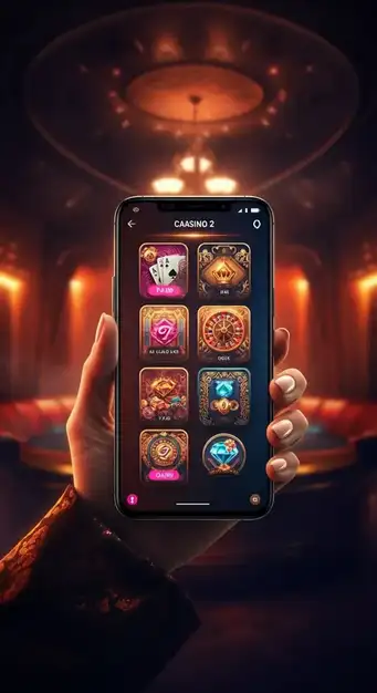 Vielfältige Casino Spiele im ViggoSlots Casino auf einem Tablet angezeigt